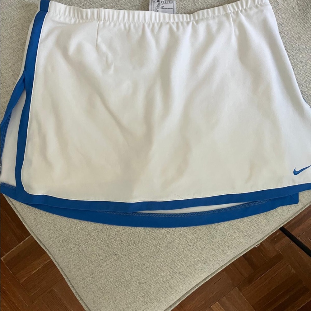 Nike White Skort with Blue Accents